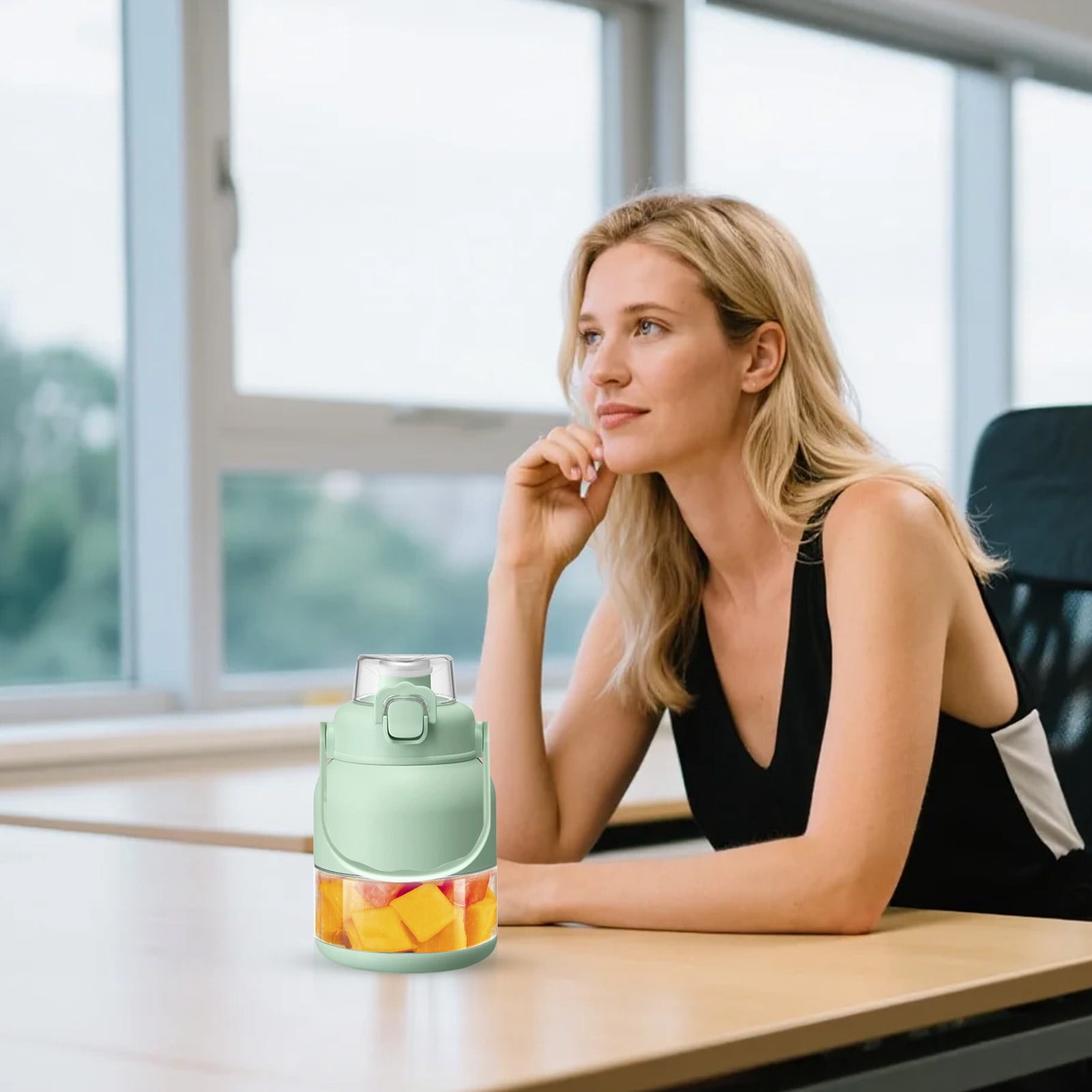 Portable Blenders Personal Blenders For Shakes And Smoothies, Rechargeable USB With Free Cup And Lid,Small Blenders Cup For Kitchen Travel Gym