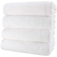thumbnail image 2 of Royal Comfort 32x64 Solid Color White (2 per Pack) Terry Velour Beach Towel. Made with 100% Cotton Weighing at 16.0 lbs per doz. Why Settle for Polyester get The Real Thing!, 2 of 5