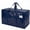 Navy, variant on Compact Home Textile Storage Organizer with Handle and Zip Closure for Versatile Use in Closets Attics Dorms Polyester Material Great for Organization and Travel