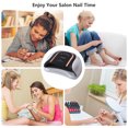 thumbnail image 4 of Lámpara UV LED de 160 W para uñas, secador de uñas de gel con sensor inteligente, 4 temporizadores y pantalla LCD para curar uñas de manos y pies en casa., 4 of 8