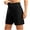 shorts for women-Black, variant on Brilliant Shorts for Women Bermuda Shorts for Women Wide Leg Yoga Shorts High Waist Athletic Long Shorts with Pockets Summer Workout Shorts Blue L
