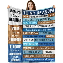 Grandpa Gifts Birthday,Gifts for Grandpa,to My Grandpa Blanket 60”x50”,Grandpa Birthday Gifts,Gift for Grandpa,Great Grandpa Gifts from Grandchildren Granddaughter Grandson,Best Gifts for Grandpa