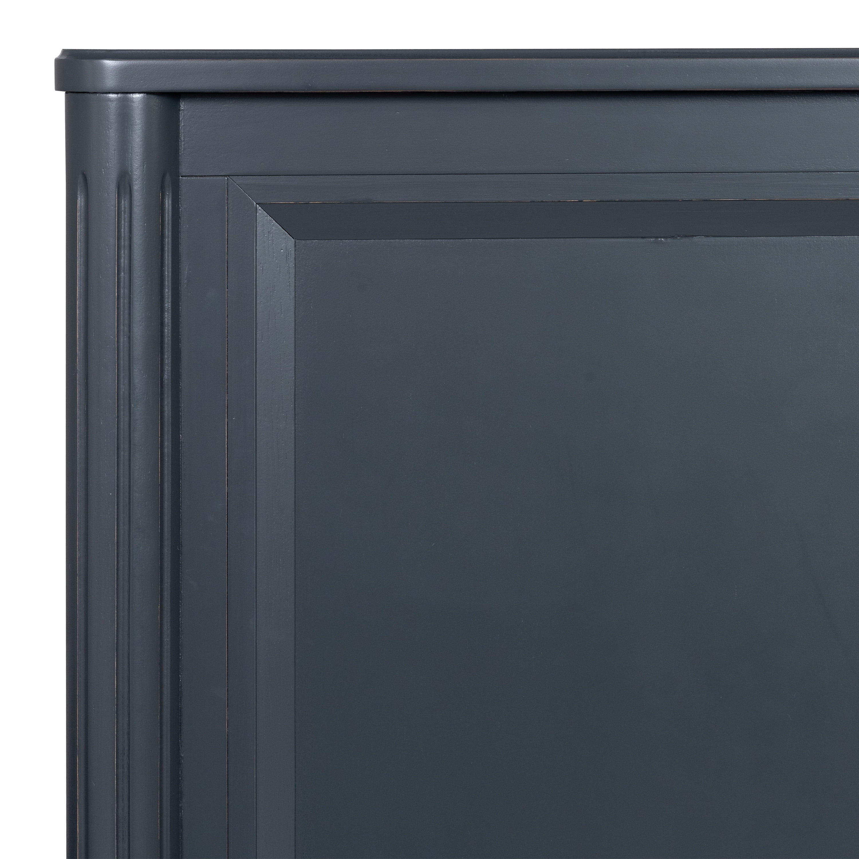Furniture of America Maui Queen Solid Wood Panel Bed, Blue