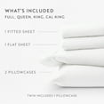 thumbnail image 4 of 100% Cotton Flannel Bed Sheets Set for King Size Bedding in White by Comfort Canopy, 4 of 15