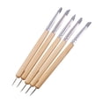 thumbnail image 1 of Thinsony 5x Clay Sculpting Tools Easy To And Clean Double-Ended For Precision Double-ended Dotting Tools Set burlywood, 1 of 1