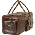 thumbnail image 3 of Full Grain Genuine Buffalo Leather Duffle Weekender Bag, Travel bag, Gym bag, 3 of 8
