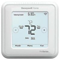 Honeywell Home TH6320ZW2007/U Z-Wave T6 Pro Thermostat à Écran Tactile Programmable avec SMARTART, Basse Tension, Système de Montage UWP, Plaque de Couvercle, Couleur - Blanc