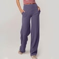 thumbnail image 5 of Wide Leg Pants Woman High Waist Yoga Pants Tummy Control Workout Leggings with Pockets Stretch Loose, 5 of 6