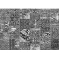 thumbnail image 1 of Ahgly Company Indoor Rectangle Patchwork Gray Transitional Area Rugs, 2' x 3', 1 of 1
