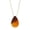 Yellow, variant on Inc Brown Resin Wooden Teardrop Pendant Necklace for Women | Wood Anniversary Gift