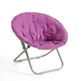 Mainstays Large Super Soft Microsuede 30" Saucer™ Chair, Purple