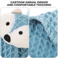 thumbnail image 4 of CTIRCHIU Wafer Grid Texture Hand Towels Blue Polyester Water Absorbing Towel 1Pack, 4 of 8