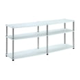 thumbnail image 1 of Convenience Concepts Designs2Go Meuble Télé à 3 Niveaux de 60 Pouces en Blanc, 1 of 5