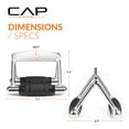 thumbnail image 3 of Mango doble D CAP Barbell Deluxe con empuñaduras de goma, 3 of 7