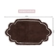 thumbnail image 5 of Home Weavers Allure Collection Bathroom Rug 100% Cotton Tufted Bathroom Rug, Soft & Absorbent Bath Rugs, Non-Slip Bath Rug, Machine Wash Dry Bath Mats - 24"x40" Bath Rug, Brown, 5 of 9