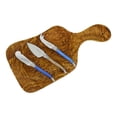 thumbnail image 1 of Laguiole by French Home 4-Piece Board with Laguiole Cheese Knives in Blue/Ivory, 1 of 3