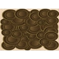 thumbnail image 1 of Ahgly Company Machine Washable Indoor Rectangle Transitional Light Brown Area Rugs, 3' x 5', 1 of 7