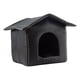 thumbnail image 4 of Casa para gatos al aire libre, camas impermeables para gatos domésticos, perrera para perros pequeños, casa para gatitos, muebles de invierno, refugio Negro Yinane Refugio de gatos callejeros, 4 of 8