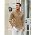 thumbnail image 5 of Coshow Mens Button Down Dress Shirts Business Casual Long Sleeve Wrinkle Free Blouses, 5 of 7