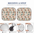 thumbnail image 6 of Disketp 2 Piece Squirrels And Trees Pattern Windshield Sunshades,Folding Windshield Sun Shade For Car Suv Trucks Sedan,Blocks Uv Rays Sun Visor Protector-Medium, 6 of 7
