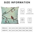 thumbnail image 5 of Qinduosi Teal Winter Pillow Covers Vintage Christmas Snowflakes Throw Pillow Covers Snow Tree Decorative Pillowcase Outdoor Square Cushion Cover for Couch Sofa Bedroom Decor (of ) White, 5 of 5