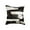 Black & white, variant on Natural Torino Madrid Cowhide Pillow | Black | 18"x18"