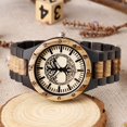 thumbnail image 4 of Reloj de madera Dentily 22 cm Árbol de la Vida con cuarzo para hombre, 4 of 7