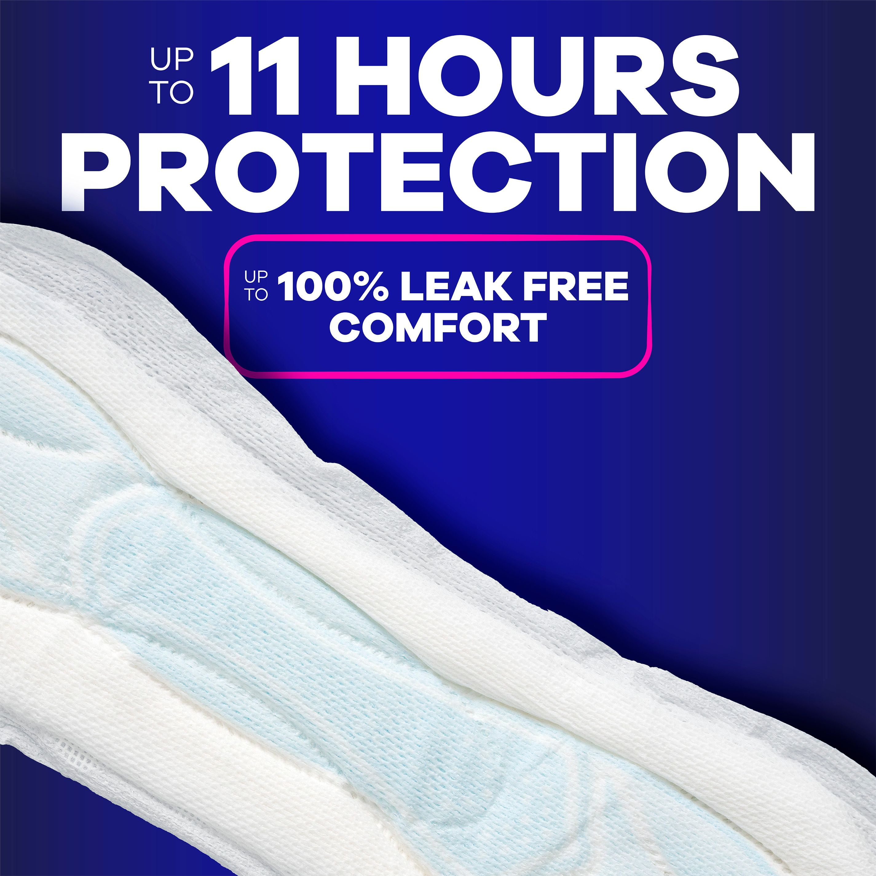 Always Maxi Overnight Pads without Wings for Women, Size 4, Overnight Absorbency, Unscented, 28 Count