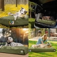 thumbnail image 5 of Sypots 30 Inch Canvas Indestructible Outdoor Dog Bed for Medium Dogs, Chew Proof Dog Bed with Waterproof Washable Removable Cover, Indoor Patio Pet Pad for Crate, green, 5 of 7