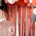 thumbnail image 2 of 1* 2m Pink Tinsel Foil Fringe Curtains, Metallic Foil Tinsel Background Wall Decoration Fringe Light Rain Curtain for New Years Decorations Birthday Holiday Celebration Party Supplies, 2 of 9