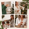 thumbnail image 7 of Bow Christmas Tree Ornament Hanging Pendant for Holiday Party, Home Window, Door and Gift Box Decor, 2‑Pack, White, 7 of 7