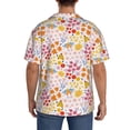 thumbnail image 7 of Goofa Colorful Floral Printed Men's Casual Short-sleeved Shirt,Lightweight Breathable Button-down,Summer Casual men's top,Versatile Fashion shirt-Medium, 7 of 7
