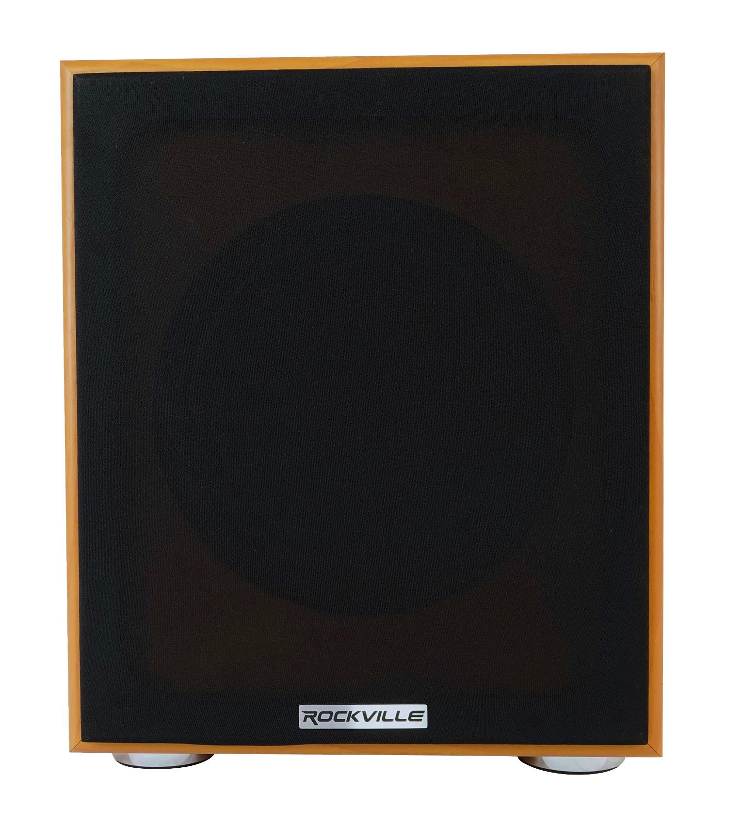 Rockville Rock Shaker 8" Classic Wood 400w Powered Home Theater Subwoofer Sub - image 2 of 10