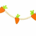 thumbnail image 2 of Mgcok Nonwoven Carrot Wooden Beads Pull Flag Pull Flower Mantel Decoration Easter Hanging Decoration, 2 of 6