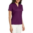 thumbnail image 4 of Mafoose Women's Performance Fine Jacquard Polo T-Shirt Violet Purple 3X-Large, 4 of 5