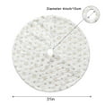 thumbnail image 6 of Christmas Sequin Tree Skirt, White Soft Thick with Silver Snowflakes Decorations for 4FT 7FT 8FT 12FT Xmas Tree - Holiday Party Decor, 6 of 6