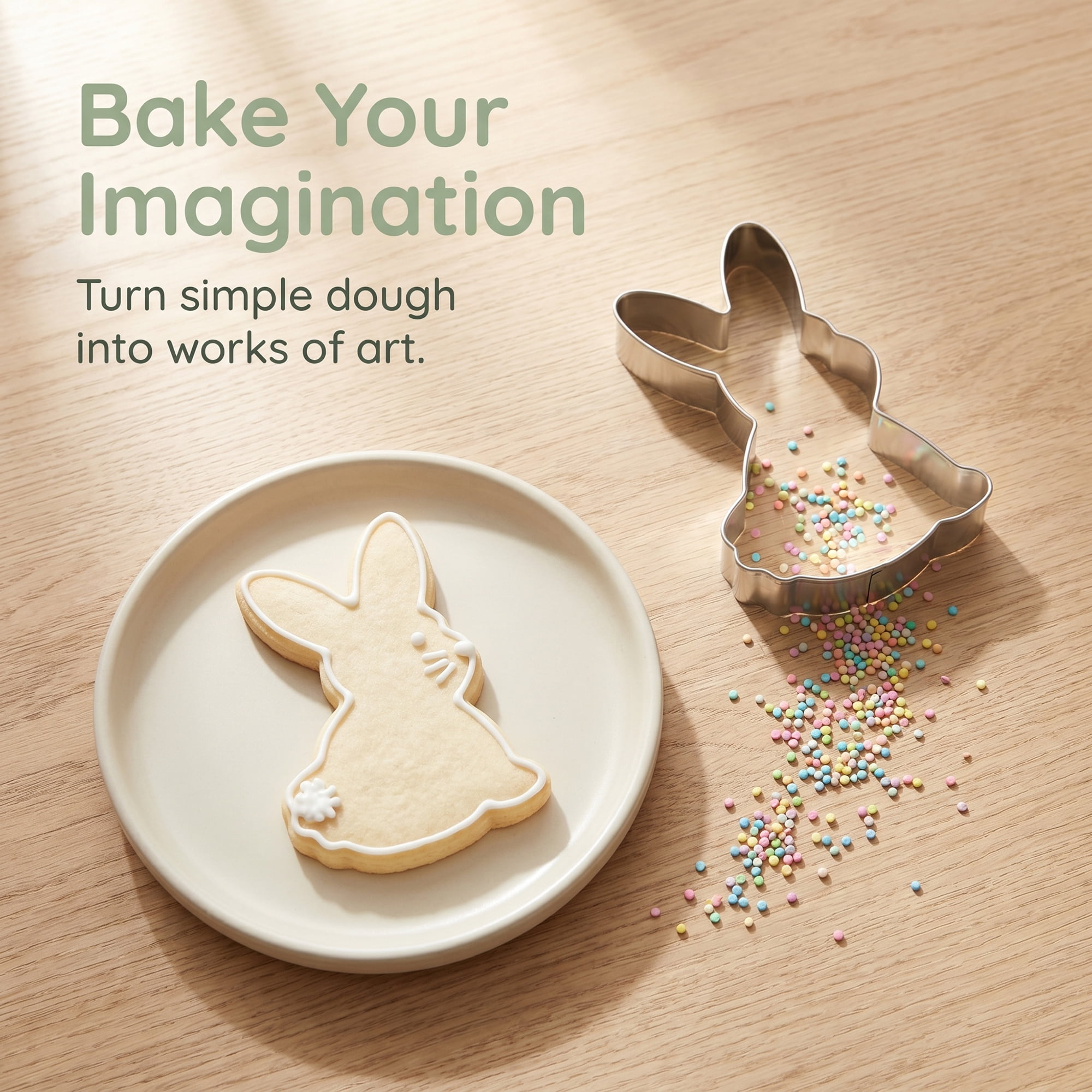 Unique Bargains 3Pcs Stainless Steel Cookie Cutters Tiered Bunny Frames Silver-3