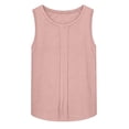 thumbnail image 7 of Yertdoel Tank Tops for Women Summer Cotton Linen Solid Color Round Neck Sleeveless Wide Straps Loose Fit Top Daily Stylish Casual Comfy Soft Beach Blouses, 7 of 7