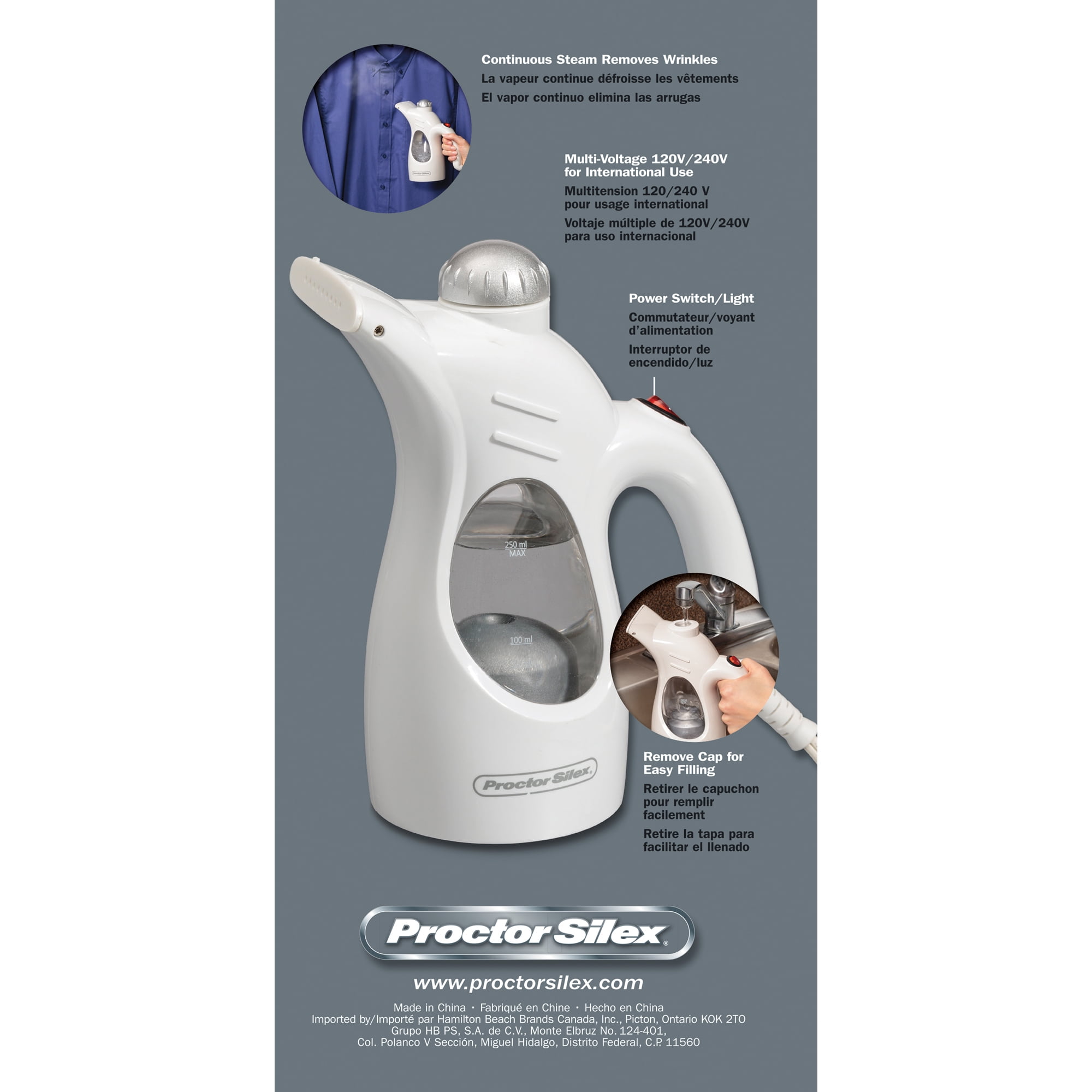 proctor silex clothes steamer