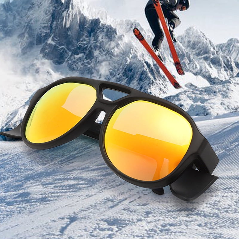 Mens Round Frame Sunglasses for Night Driving and Cycling Plus Fishing or Outdoor Activities with TAC Lenses and PC Frame