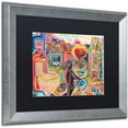 thumbnail image 2 of Trademark Fine Art "The Cow Sees Everything" Canvas Art by Josh Byer, Black Matte, Silver Frame, 2 of 4