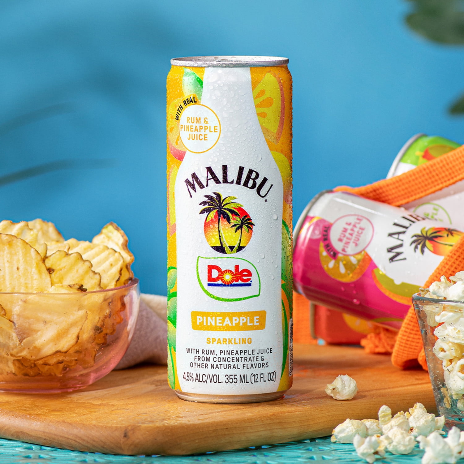 Malibu Dole Ready to Drink Variety 8 Pack, 12 oz Cans, 4.5% ABV