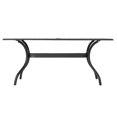 thumbnail image 1 of Peltier Black Sand Cast Aluminum Rectangle Table, 1 of 1