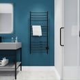 thumbnail image 5 of ANZZI Elgon 14-Bar Carbon Steel Wall Mounted Electric Towel Warmer Rack in Matte Black, 5 of 10