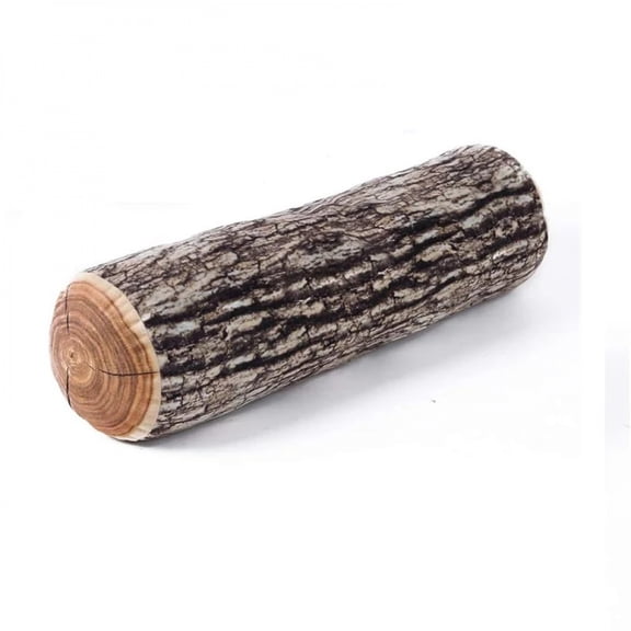 Decorative Round Throw Pillow, Comfortable Cute Wood Log Pillow Cushion for Home,Couch, Sofa, Bedroom, Living Room Decor