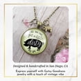 thumbnail image 4 of Pig Moms Get Dirty Necklace Gutsy Goodness Female Adult Bronze Metal Jewelry, 4 of 8