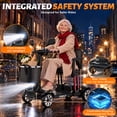 thumbnail image 6 of Havlo 4-Wheel Mobility Scooter for Seniors & Adults, 12.4-Mile Range, Removable Lithium Battery, Wider Adjustable Seat & Armrests, Foldable Electric Mobility Scooter for Everyday & Outdoor Use,Black, 6 of 12