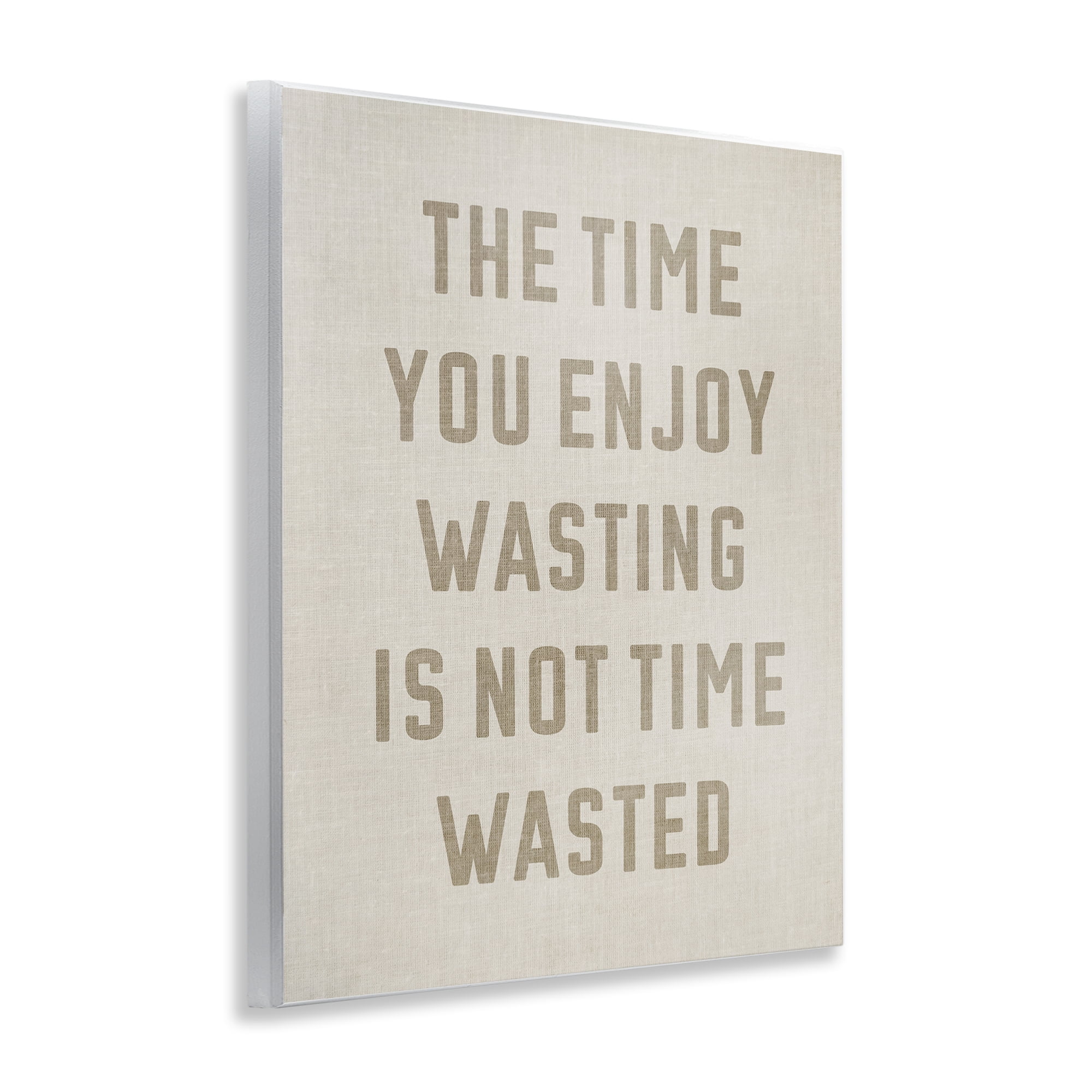 Stupell Industries Not Time Wasted Phrase Text & Numbers Painting Unframed Art Print Wall Art, 11 x 14