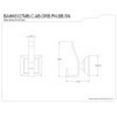 thumbnail image 2 of Kingston Brass BAHK6127MB Monarch 3-Piece Bathroom Robe Hook/Towel Hook, Matte Black, 2 of 2