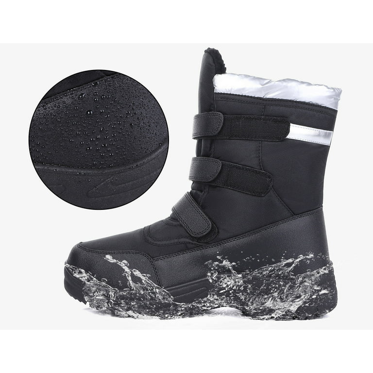 HA-EMORE Men's Snow ,Men Insulated Waterproof Shoes,Warm Line  Bootie,Non-Slip Outdoor Boot for Winter